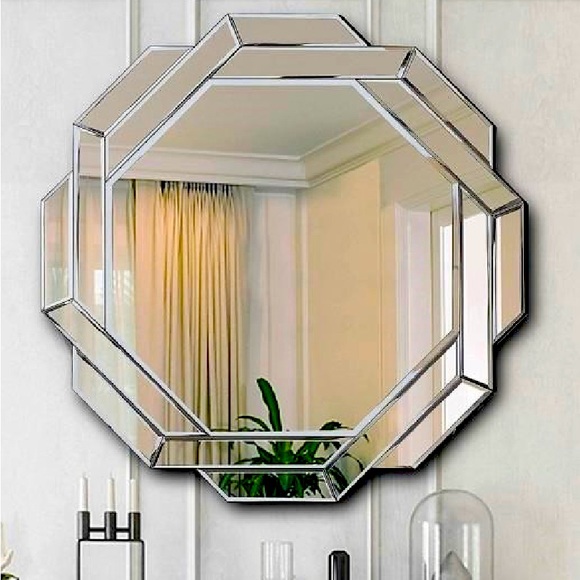 Beveled Hexagon Mirror